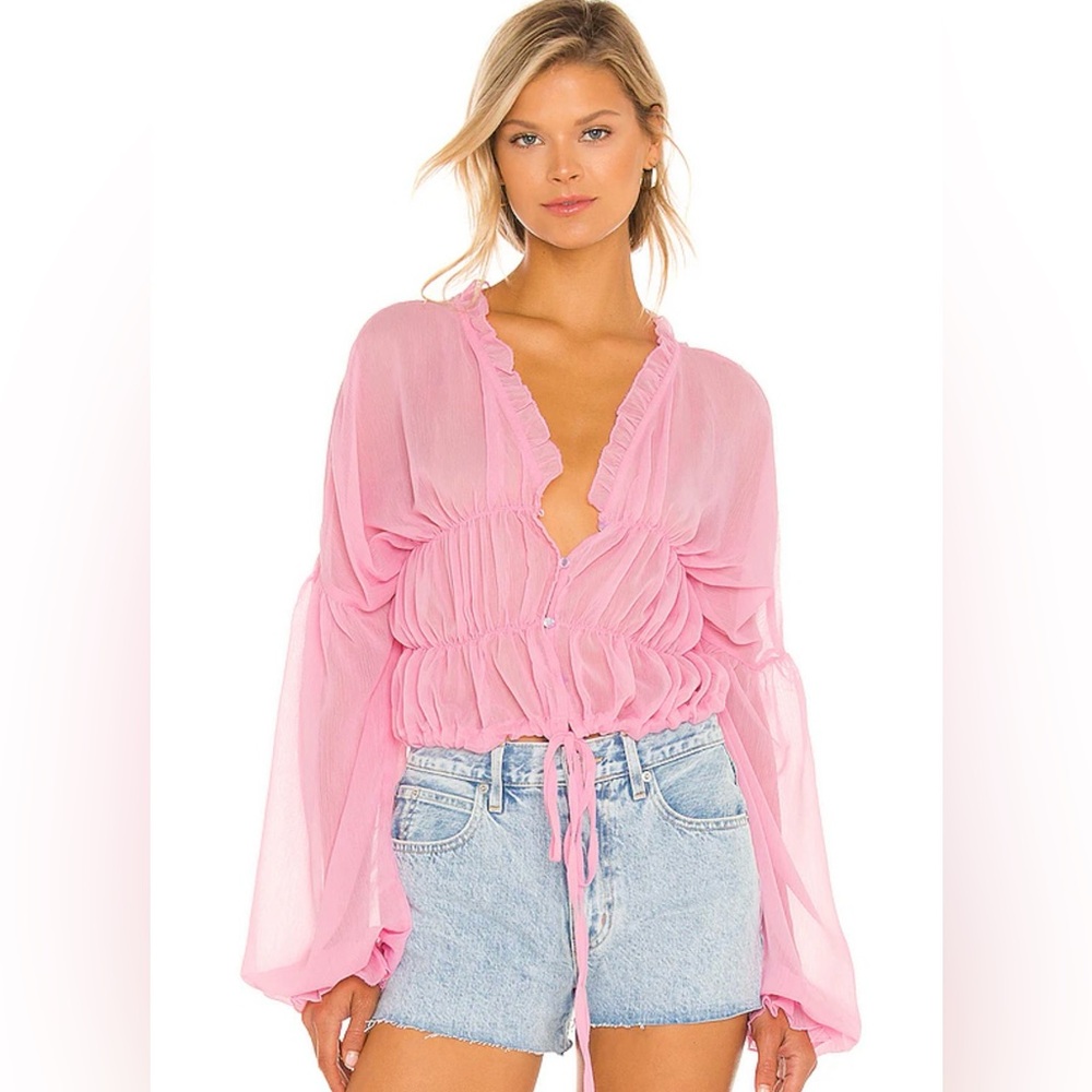 SNDYS Bali Top in Baby Pink